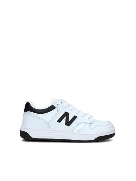 SNEAKERS BASSE 480 CON INSERTI NERI UNISEX BAMBINO BIANCO