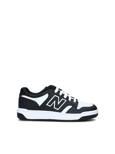 SNEAKERS BASSE 480 BICOLORE BIANCO NERO