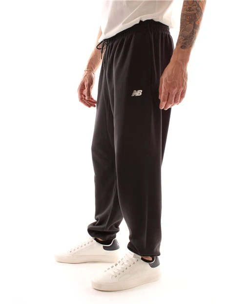 PANTALONI JOGGERS MISTO COTONE UOMO NERO