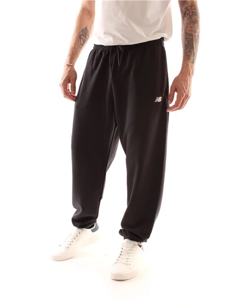 PANTALONI JOGGERS MISTO COTONE UOMO NERO