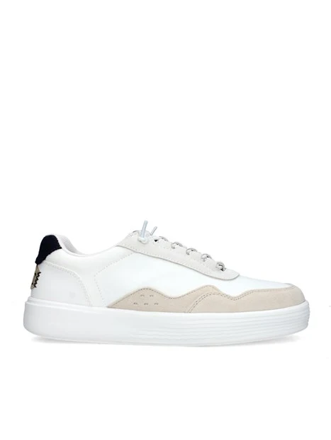 SNEAKERS BASSE HUDSON UOMO BIANCO GRIGIO