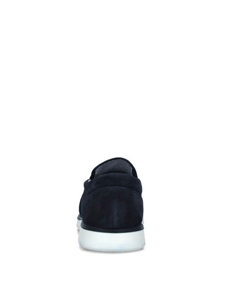 SNEAKERS SLIP ON CON TRAMA A RICAMI UOMO BLU