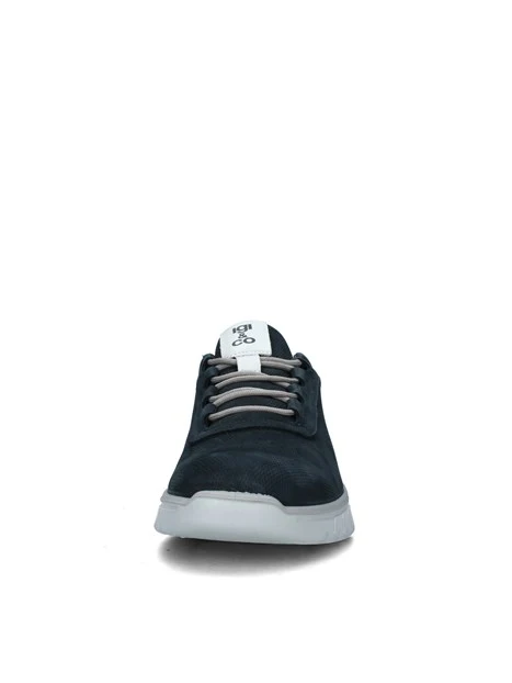 SNEAKERS PLATFORM CON SUOLA A ONDE UOMO BLU