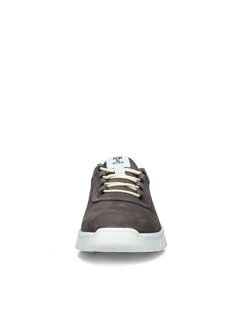 SNEAKERS PLATFORM CON SUOLA A ONDE UOMO GRIGIO