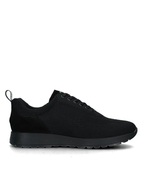 SNEAKERS PLATFORM IN MAGLIA CON INSERTO SCAMOSCIATO UOMO NERO