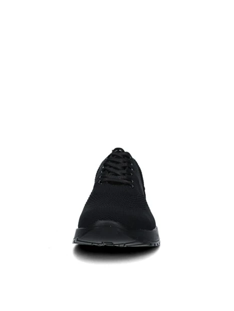 SNEAKERS PLATFORM IN MAGLIA CON INSERTO SCAMOSCIATO UOMO NERO