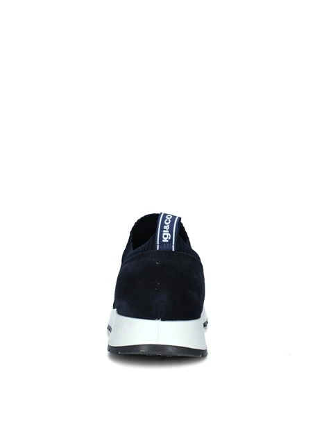 SNEAKERS SLIP ON A MAGLIA UOMO BLU