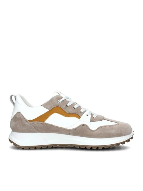 SNEAKERS PLATFORM MULTICOLORE UOMO BEIGE BIANCO