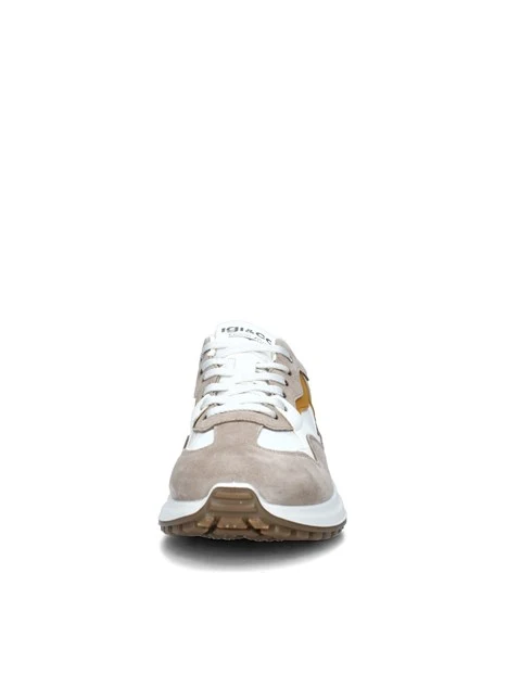 SNEAKERS PLATFORM MULTICOLORE UOMO BEIGE BIANCO