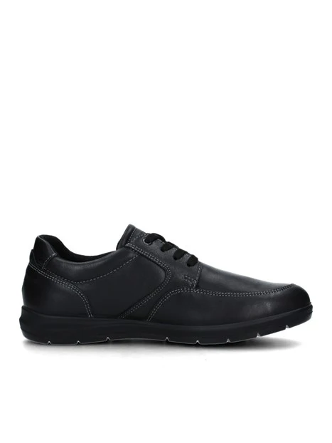 SNEAKERS BASSE CON IMPUNTURE E LOGHETTO UOMO NERO