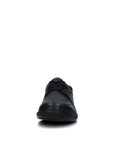 SNEAKERS BASSE CON IMPUNTURE E LOGHETTO UOMO NERO