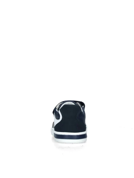 SNEAKERS BASSE DUDE CON STRAPPO LOGATO BAMBINO BLU NAVY