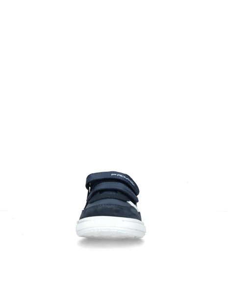 SNEAKERS BASSE DUDE CON STRAPPO LOGATO BAMBINO BLU NAVY