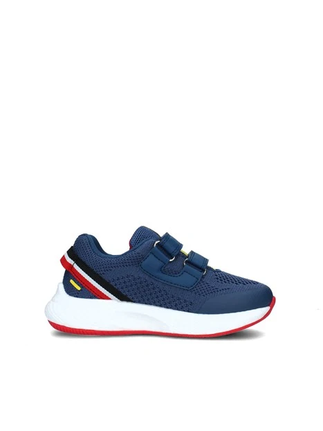 SNEAKERS BASSE B&G RAPID CON STRAPPI BAMBINO BLU ROSSO