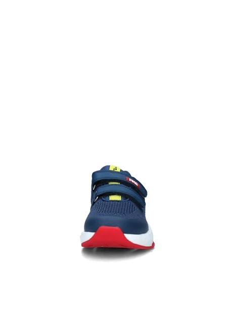 SNEAKERS BASSE B&G RAPID CON STRAPPI BAMBINO BLU ROSSO