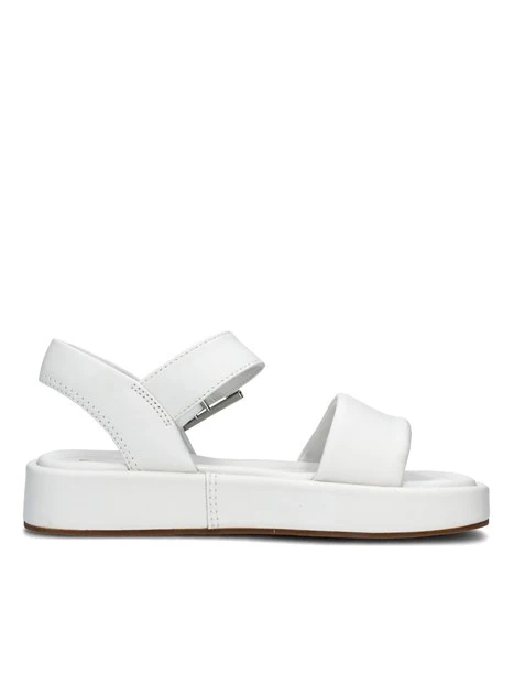 SANDALI CON ZEPPA ALDA STRAP IN PELLE DONNA BIANCO