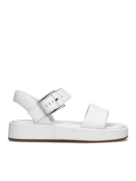 SANDALI CON ZEPPA ALDA STRAP IN PELLE DONNA BIANCO