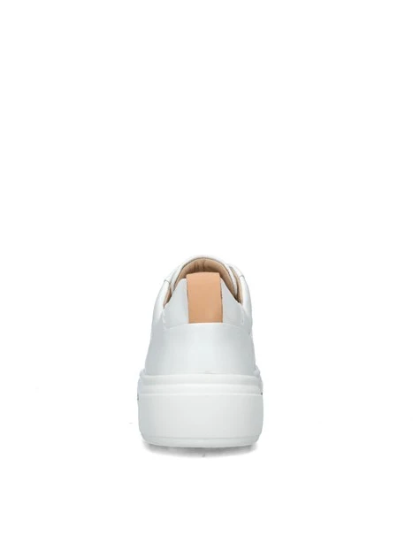 SNEAKERS PLATFORM HOLLYHOCK WALK CON BANDA BEIGE DONNA BIANCO