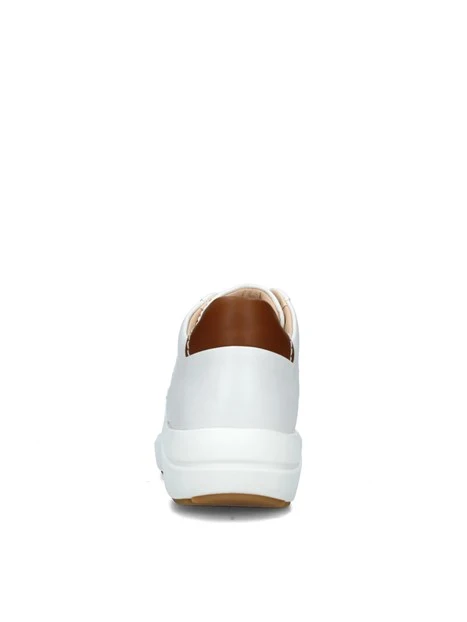 SNEAKERS PLATFORM TIVOLI GRACE CON TRAMA A FORI DONNA BIANCO