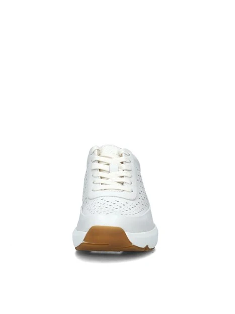 SNEAKERS PLATFORM TIVOLI GRACE CON TRAMA A FORI DONNA BIANCO