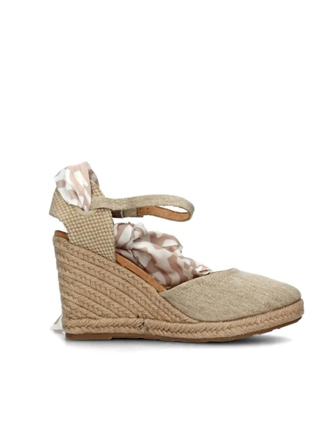 ESPADRILLAS MAYA CVS CON BANDA COLORATA DONNA ECRU