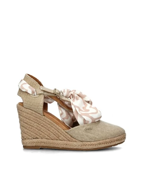 ESPADRILLAS MAYA CVS CON BANDA COLORATA DONNA ECRU