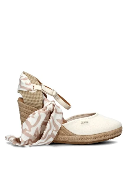 ESPADRILLAS MAYA CVS CON BANDA COLORATA DONNA BIANCO