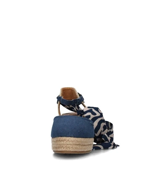 ESPADRILLAS CORONA CVS CON BANDA COLORATA DONNA BLU NAVY