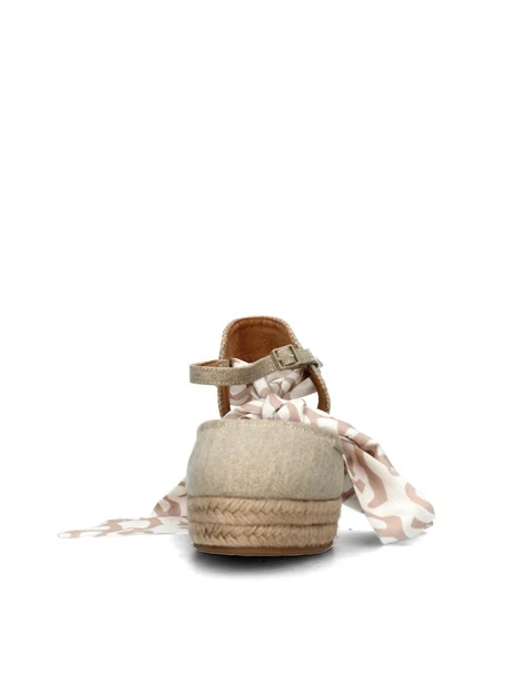 ESPADRILLAS CORONA CVS CON BANDA COLORATA DONNA ECRU