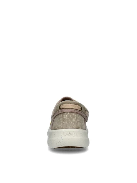 MOCASSINI TABASCO BOAT IN CAMOSCIO CON LACCI UOMO BEIGE