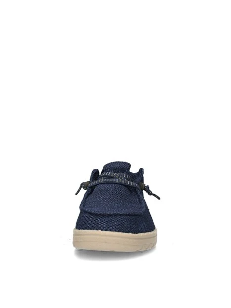 MOCASSINI SAMOA WALLABEE KNIT CON LACCI UOMO BLU NAVY