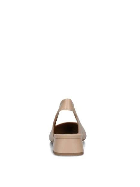 SLINGBACK IN PELLE CON ELASTICO DONNA BEIGE