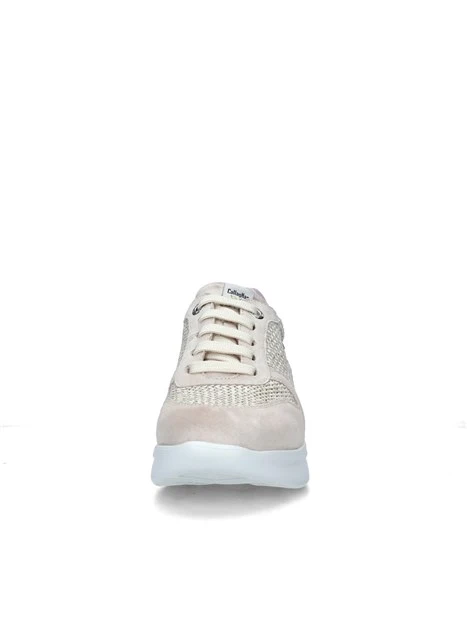 SNEAKERS PLATFORM HANNA CON TRAMA A INTRECCIO DONNA BEIGE