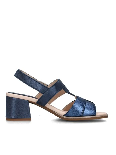 SANDALI TACCO ALTO IN PELLE KIBOW DONNA BLU