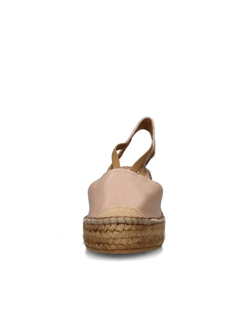 ESPADRILLAS CON ZEPPA E LOGO DONNA BEIGE