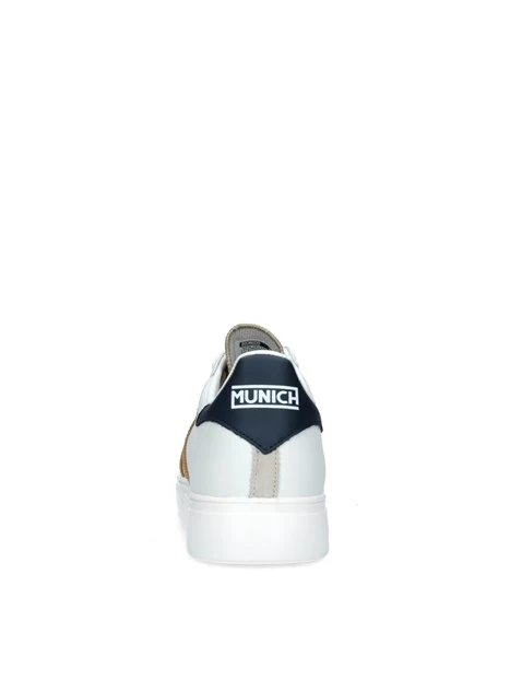 SNEAKERS BASSE RETE 79 MULTICOLORE CON LOGO CUOIO UOMO BIANCO