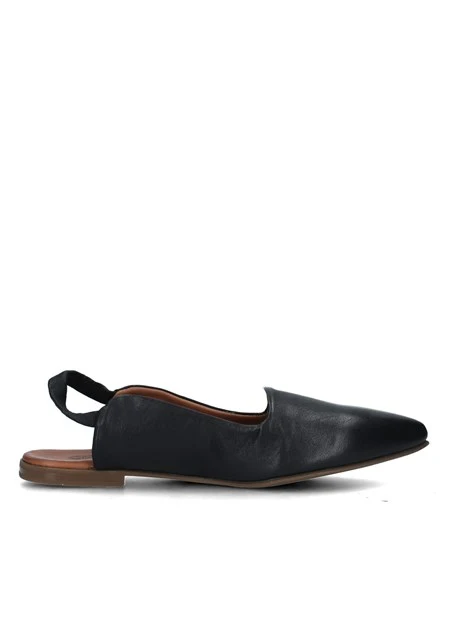 SLINGBACK A PUNTA DONNA NERO