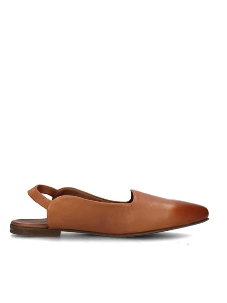 SLINGBACK A PUNTA DONNA CUOIO