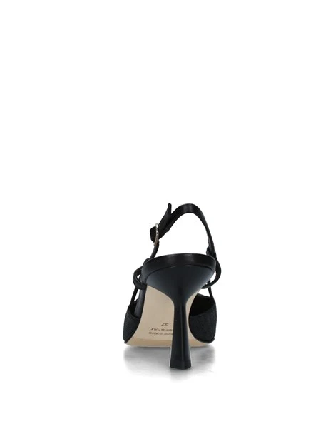 SLINGBACK CON INSERTO DONNA NERO