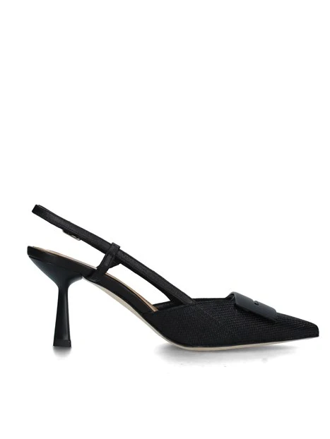 SLINGBACK CON INSERTO DONNA NERO