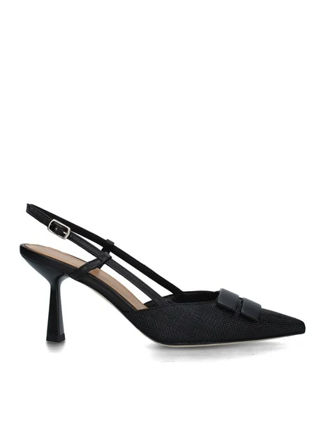 SLINGBACK CON INSERTO DONNA NERO