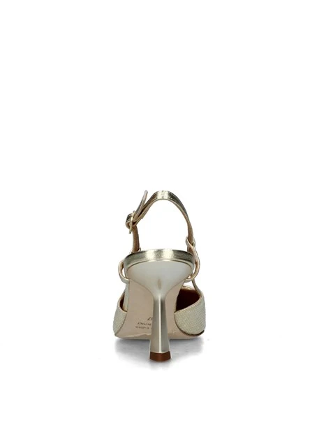 SLINGBACK CON INSERTO DONNA ORO