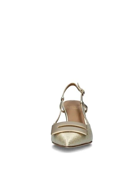 SLINGBACK CON INSERTO DONNA ORO