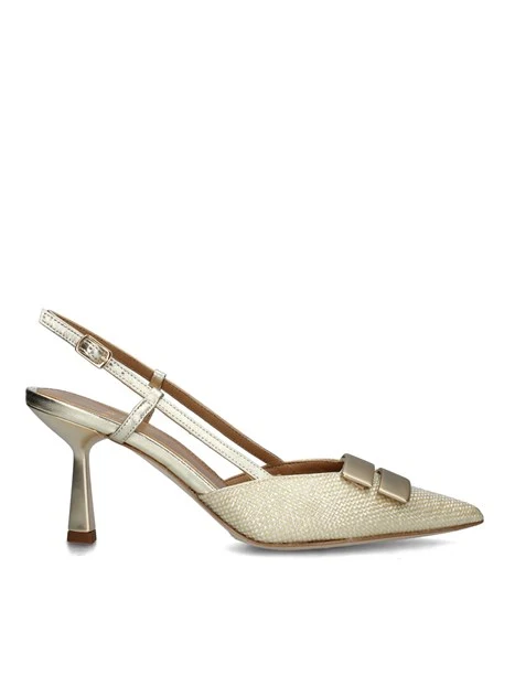 SLINGBACK CON INSERTO DONNA ORO