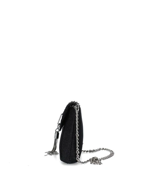 POCHETTE CON NAPPA IN CATENA DONNA NERO