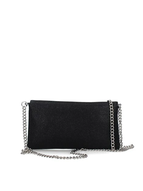 POCHETTE CON NAPPA IN CATENA DONNA NERO