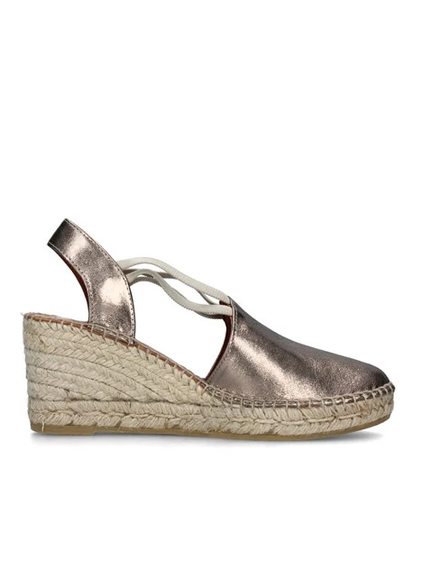 ESPADRILLAS CON ZEPPA ED ELASTICI DONNA BRONZO