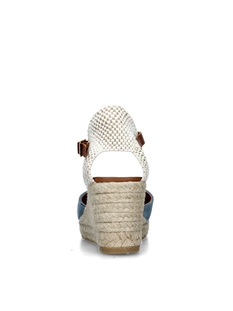 ESPADRILLAS CON ZEPPA E CINTURINO DONNA BLU JEANS