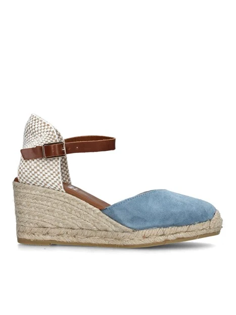 ESPADRILLAS CON ZEPPA E CINTURINO DONNA BLU JEANS