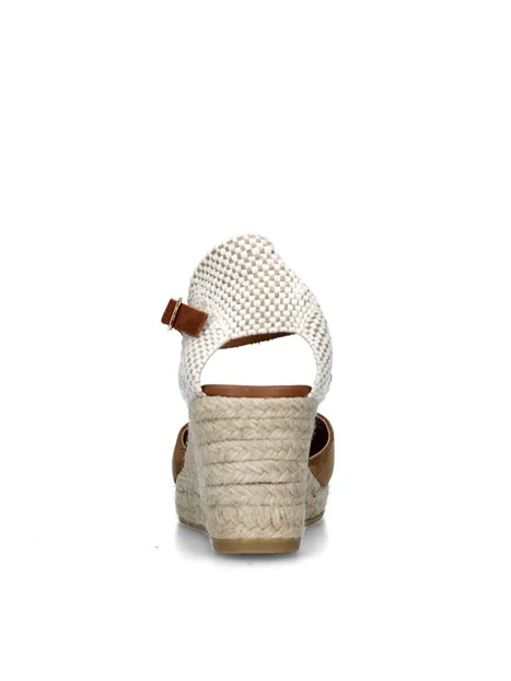 ESPADRILLAS CON ZEPPA E CINTURINO DONNA BEIGE